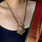 Jadau kundan pendant long necklace jewellery set for women