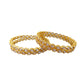 Gold-plated kundan bangles for women