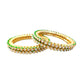 set of 4 vilandi kundan bangles for women