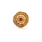 Gold plated antique finger ring for women