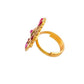 Statment gold-plated antique finger ring for women
