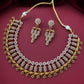 white stone american diamond necklace