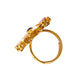 bridal navratna & kundan finger ring for women