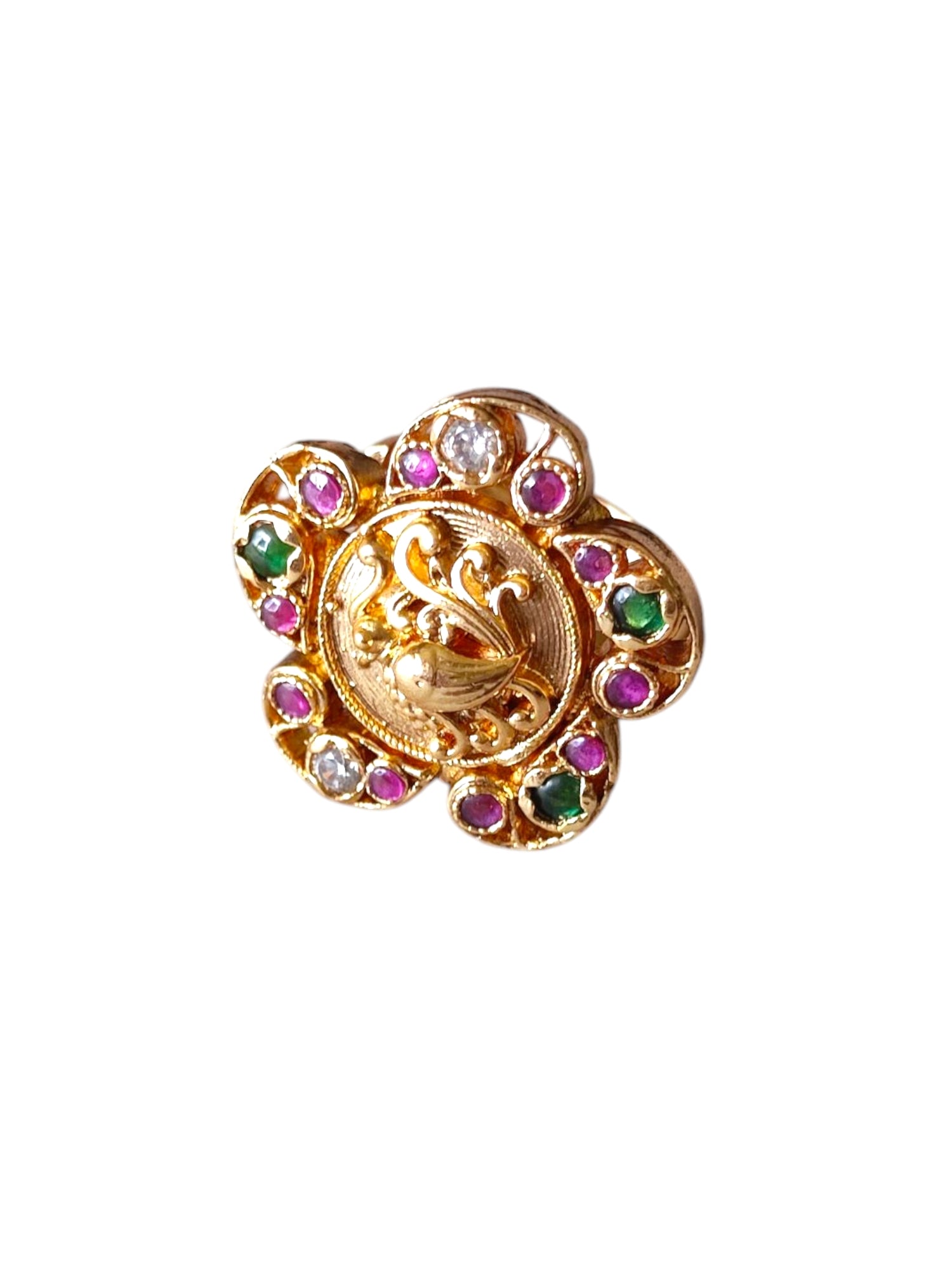 Gold-plated antique finger ring for women online