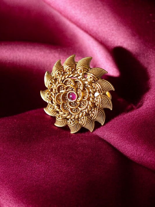 Gold-plated Antique finger ring for women online