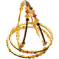 thin green stone bangles for women