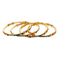 thin green stone bangles for women