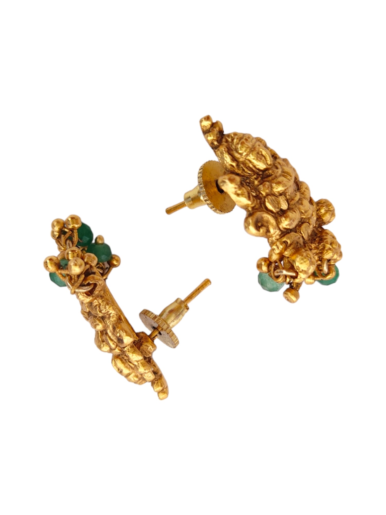Green Beads Choker Set Temple Jewellery