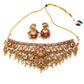 Gold plated Temple Bridal Choker Set for women 