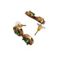 Victorian necklace set with green stones
