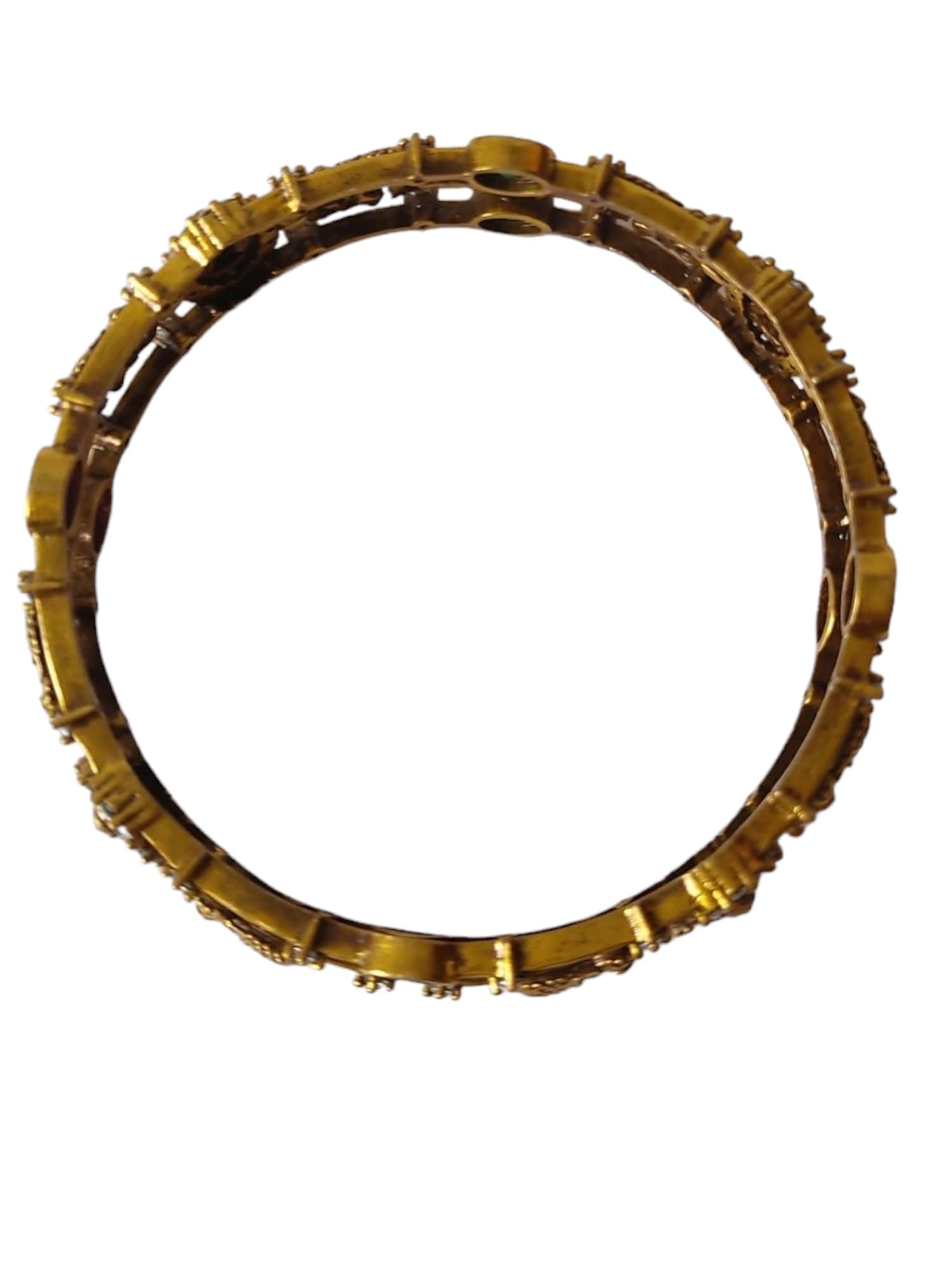 victorian polish bangles with elephant design for women