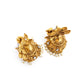 Gold plated kundan necklace set 