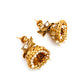 Gold plated kundan necklace set 