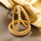 Set of 4 pearl bangles for women