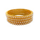 Set of 4 pearl bangles for women