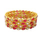 kundan bangles with red stones