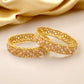 Gold-Plated Kundan Bangles