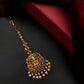 Dark antique gold temple jewellery maang tikka