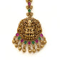 Dark antique gold temple jewellery maang tikka