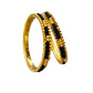 black beads bangles