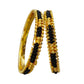 black beads bangles