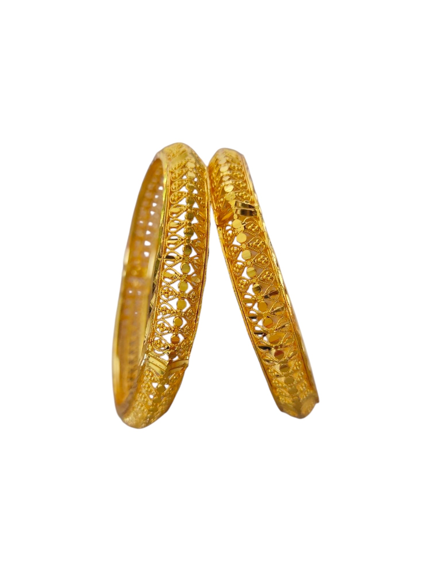 Set of 2 gold replica bangles for women bangles