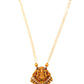 Long Pearl Necklace Set with Lakshmi Pendant for ethnic wear