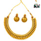 Gold-plated kerala jewellery necklace set