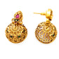 Gold-plated kerala jewellery necklace set