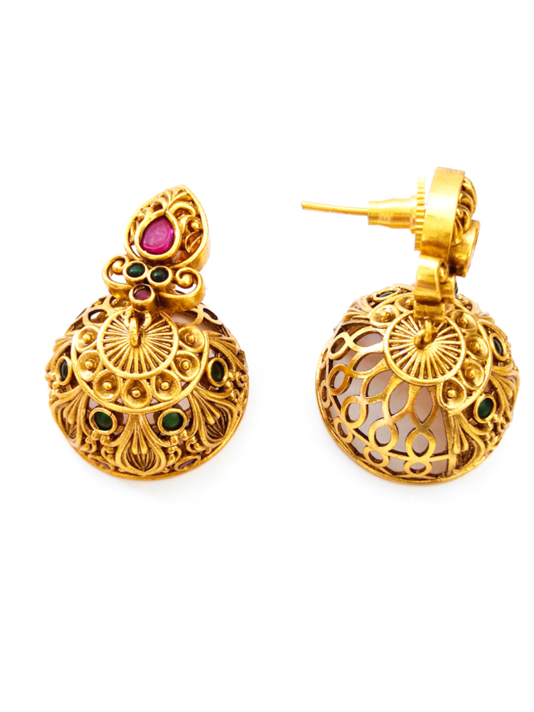 Gold-plated kerala jewellery necklace set