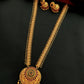 Long Antique Necklace set with earrings