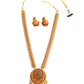Long Antique Necklace set with earrings