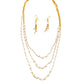 layered pearl necklace set for women