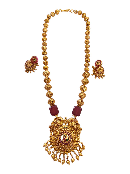 temple jewellery necklace set for women