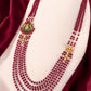 Maroon Beads Necklace