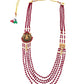 Maroon Beads Necklace