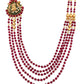 Maroon Beads Necklace