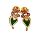 Kerala Style Palakka long necklace with green stones for women online
