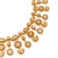 white stone studded antique necklace set for women