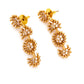 white stone studded antique necklace set for women