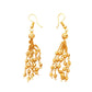Gold-beads short layered necklace set