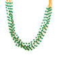 sea green beads layered necklace set for women