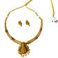 Hasli style necklace set  temple jewellery for women