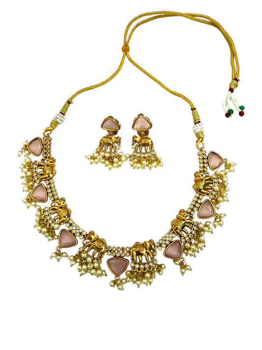 Pink Necklace Set - PA180N25
