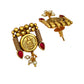 traditional antique kaasu coin design necklace set for women
