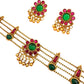Red Green Traditional Choker Set for Women Online