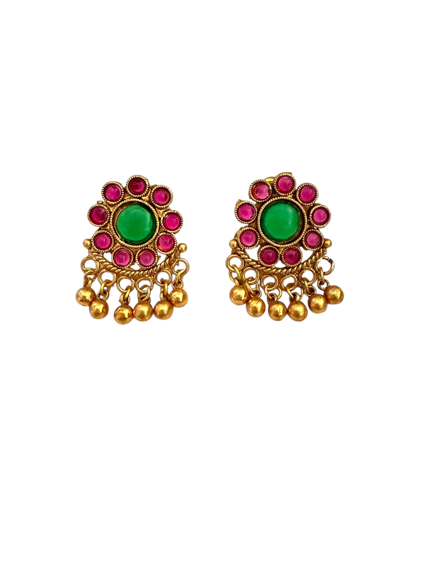 Red Green Traditional Choker Set for Women Online