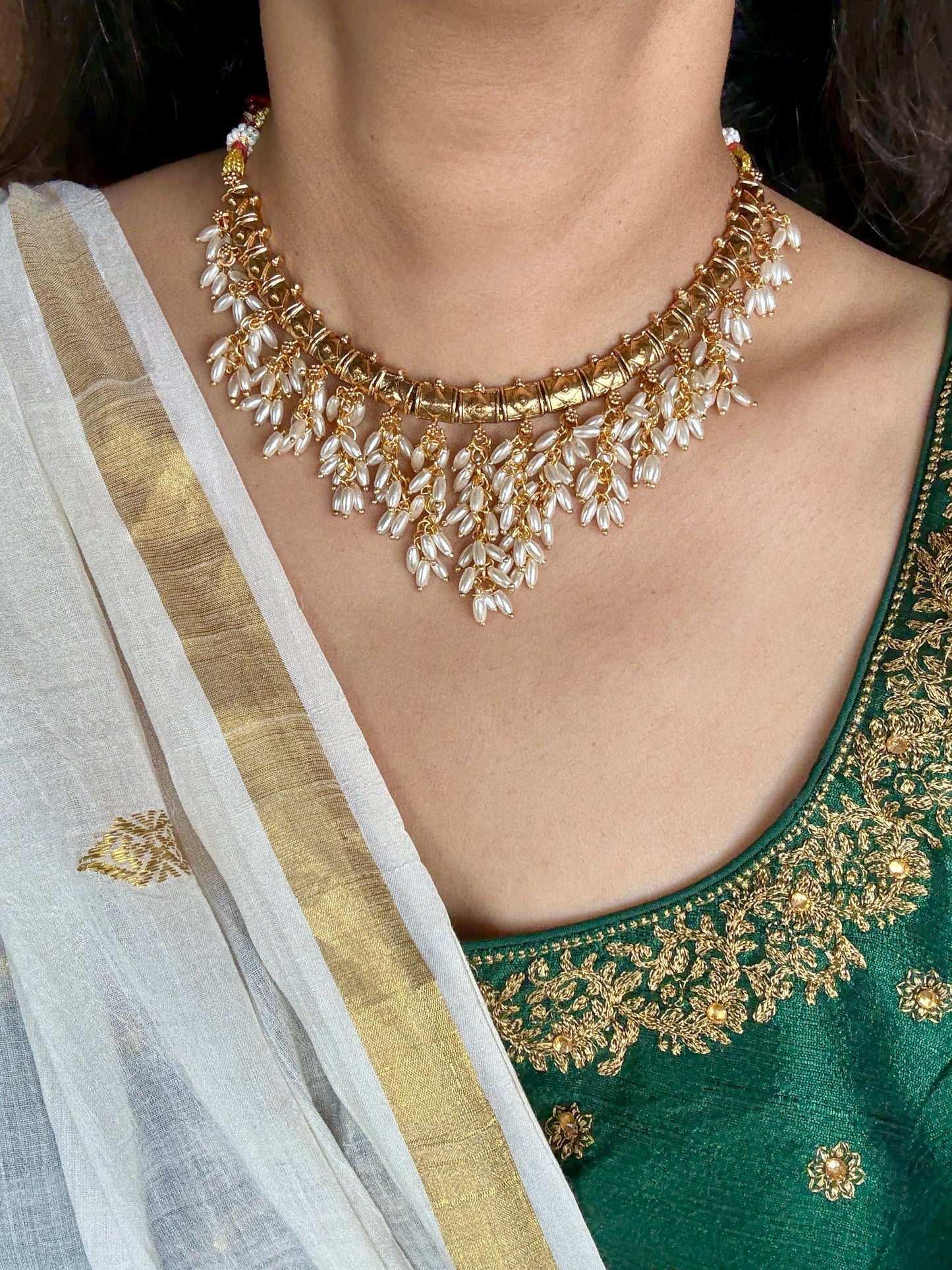 Pearl Necklace Set - PA209N25