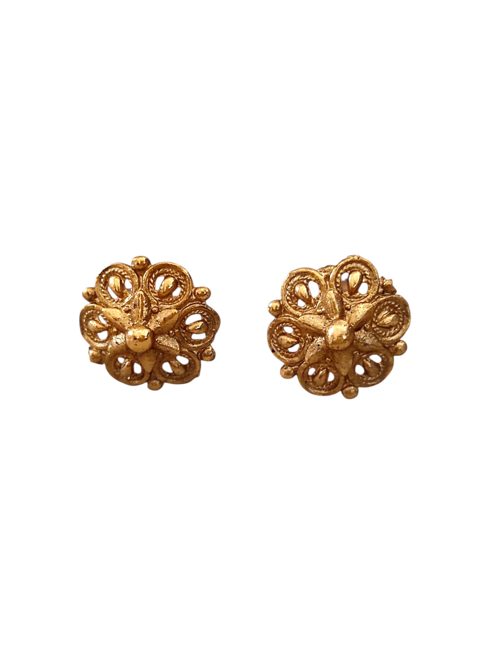 plain gold plated necklace set for women