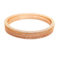 rose gold american diamond bangles for women
